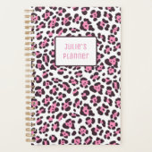 Personalisiert Girl Leopard Planner Planer (Vorderseite)