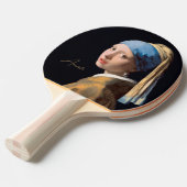 Personalisiert-Girl mit Perlenvermeer Tischtennis Schläger (Vorderseite)