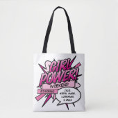 Personalisiert GIRL POWER Girls Weekend Tasche (Vorderseite)