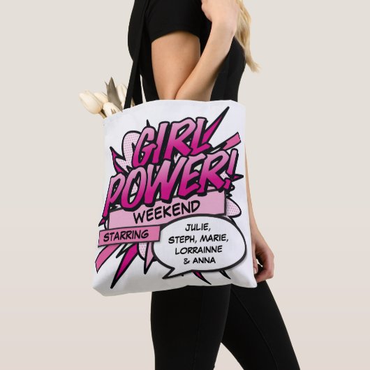 Personalisiert GIRL POWER Girls Weekend Tasche (Von Nahem)