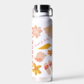 Personalisiert Girls Beach Sticker Trinkflasche (Rückseite)