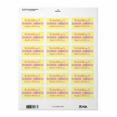 Personalisiert Girls Buchzeichen Library Stickers Adressaufkleber (Vorne)