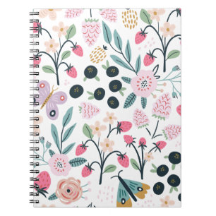 Personalisiert Girls floral Notizblock