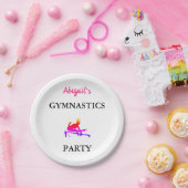 Personalisiert Girls Gymnastik Geburtstagsparty Pappteller (Party)