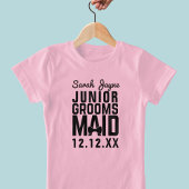 Personalisiert Girls Junior Groomsmaid T - Shirt