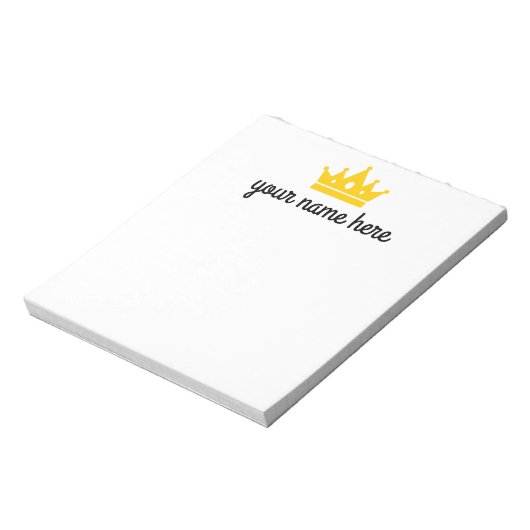 Personalisiert Girls Stationery Notepad Notizblock (Rotiert)