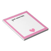 Personalisiert Girls Stationery Notepad Notizblock (angewinkelt)