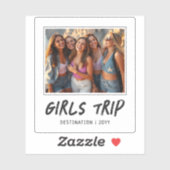 Personalisiert Girls Trip Girls Foto Aufkleber (Blatt)