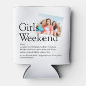 Personalisiert Girls Weekend Definition Foto Dosenkühler (Vorderseite)