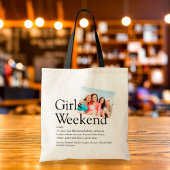 Personalisiert Girls Weekend Definition Foto Tragetasche