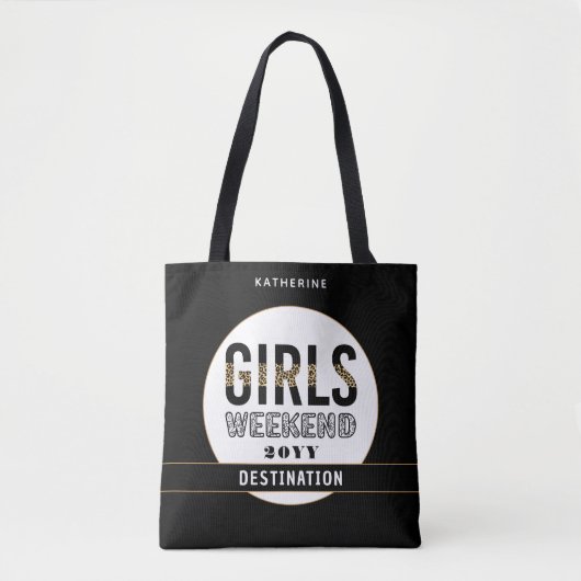 Personalisiert Girls Weekend Girl's Tour Tasche (Vorderseite)