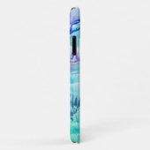 Personalisiert Girly Blue Mit Monogramm Türkis Case-Mate iPhone Hülle (Hinten/Rechts)