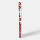 Personalisiert Girly Rose Gold Glitzer Case-Mate iPhone Hülle (Rückseite / Links)