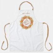 Personalisiert Give Danke Pumpkin Wreath Schürze (Vorderseite)