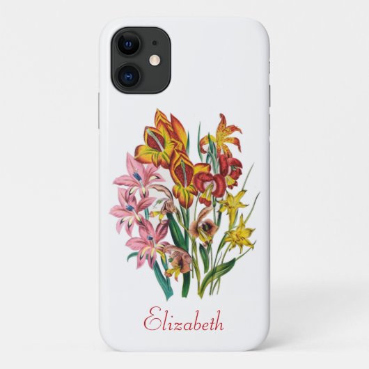 Personalisiert Gladioli Case-Mate iPhone Hülle (Rückseite)