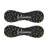 Personalisiert Glam Black Gold Dot Pattern Einziga Baseball (Paneele)