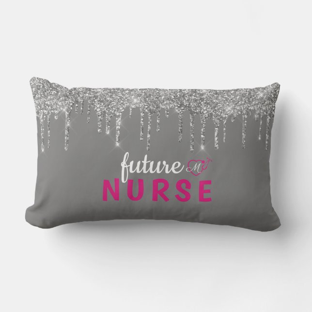 Personalisiert Glam Nurse Lumbar Pillow Lendenkissen (Vorderseite)