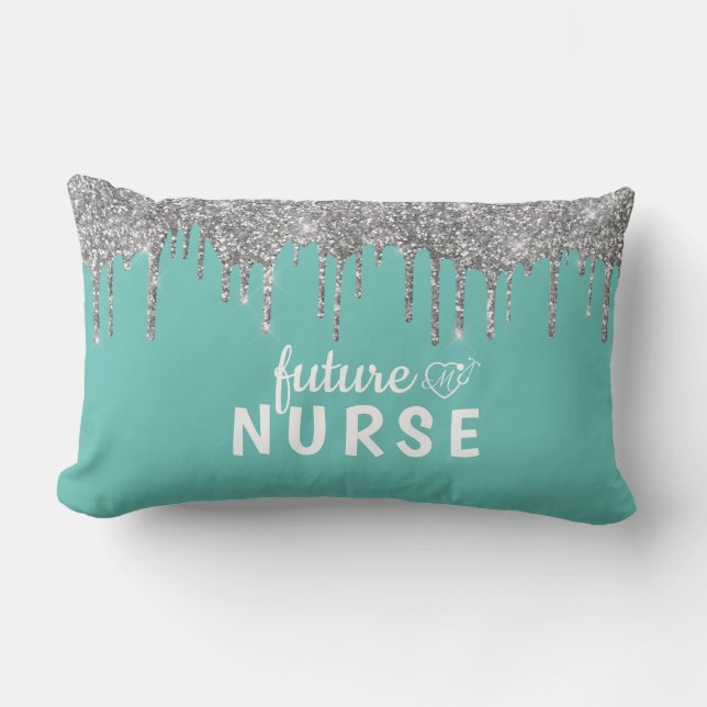 Personalisiert Glam Nurse Lumbar Pillow Lendenkissen (Vorderseite)