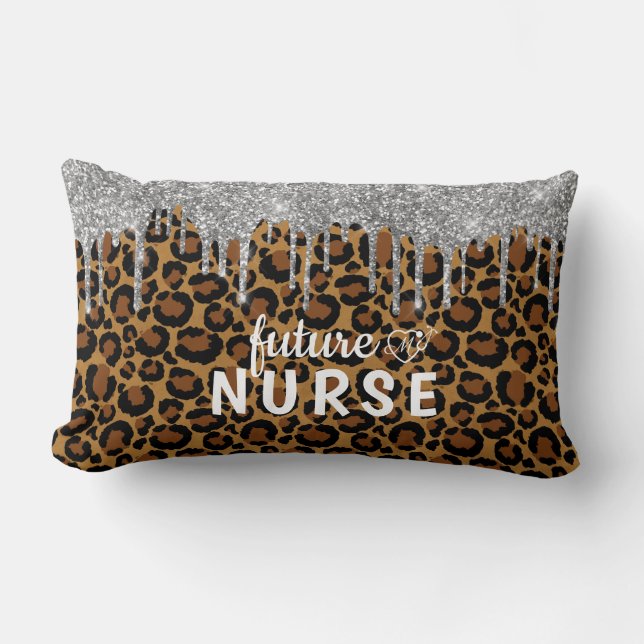 Personalisiert Glam Nurse Lumbar Pillow Lendenkissen (Vorderseite)