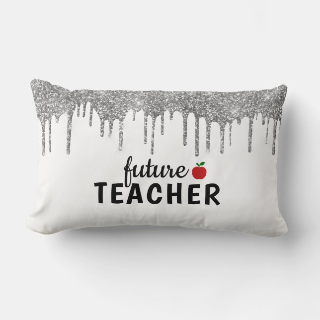 Personalisiert Glam Teacher Lendenkissen (Vorderseite)