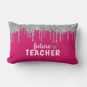 Personalisiert Glam Teacher Lumbar Kissen