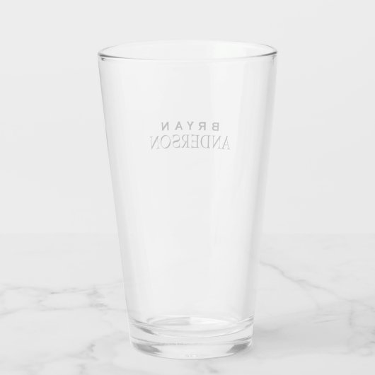 Personalisiert Glas (Rückseite)
