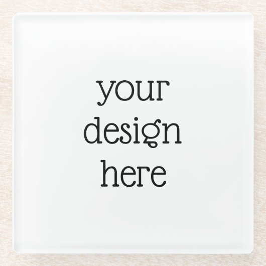 Personalisiert Glasuntersetzer (Vorderseite)