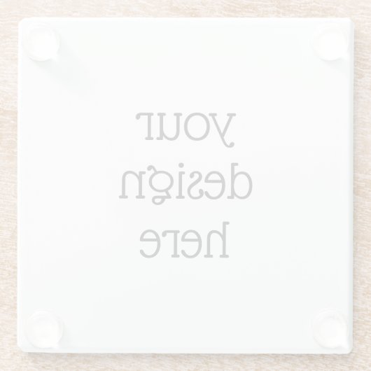 Personalisiert Glasuntersetzer (Rückseite)