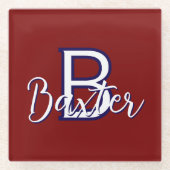 Personalisiert Glasuntersetzer (Vorderseite)