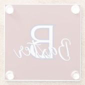 Personalisiert Glasuntersetzer (Rückseite)