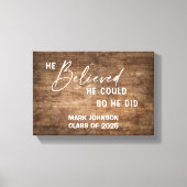 Personalisiert glaubte er, Leinwand zu Gunsten des (Vorderseite)