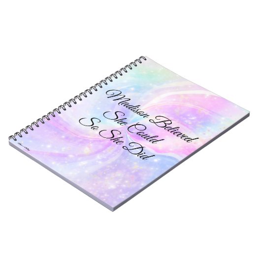 Personalisiert glaubte sie, also tat sie es notizblock (Linke Seite)