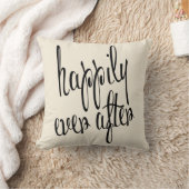 Personalisiert glücklich für immer nach Hochzeit Kissen (Decke)