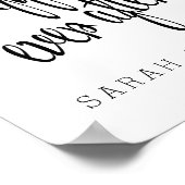 Personalisiert glücklich für immer nach Hochzeit Poster (Ecke)