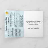 Personalisiert glückliche Osterfeier und geweihte  Karte (Innenseite)