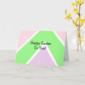 Personalisiert glückliche Osterfeier und geweihte  Karte (Gelbe Blume)