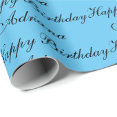 Personalisiert Glücklicher Geburtstag, Personalisi Geschenkpapier (Rolleneckpunkt)