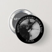 Personalisiert glücklicher Jahrestag Button (Vorne & Hinten)