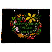 PERSONALISIERT GLÜCKLICHES NEUES JAHR 20XX GROßE GESCHENKTÜTE (Vorderseite)