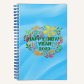 PERSONALISIERT GLÜCKLICHES NEUES JAHR 20XX NOTIZBLOCK (Vorderseite)