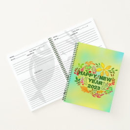 PERSONALISIERT GLÜCKLICHES NEUES JAHR 20XX NOTIZBLOCK