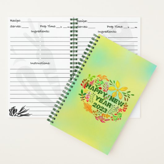 PERSONALISIERT GLÜCKLICHES NEUES JAHR 20XX NOTIZBLOCK (Innen)