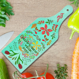 PERSONALISIERT GLÜCKLICHES NEUES JAHR 20XX SCHNEIDEBRETT