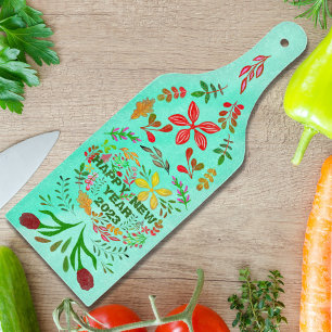 PERSONALISIERT GLÜCKLICHES NEUES JAHR 20XX SCHNEIDEBRETT