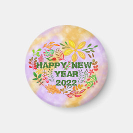 PERSONALISIERT GLÜCKLICHES NEUJAHR 2022 MAGNET