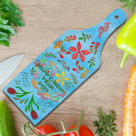 PERSONALISIERT GLÜCKLICHES NEUJAHR 2023 SCHNEIDEBRETT