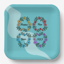 PERSONALISIERT GLÜCKLICHES NEUJAHR 20XX & BLUME KR