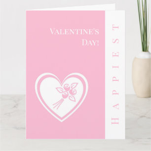 Personalisiert Glücklichste Valentiner Rose im ros Karte