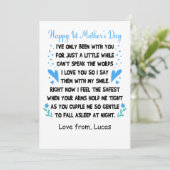 Personalisiert Glückwunsch 1. Muttertag, Individue Feiertagskarte (Stehend Vorderseite)