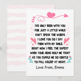 Personalisiert Glückwunsch 1. Muttertag, Individue Feiertagskarte